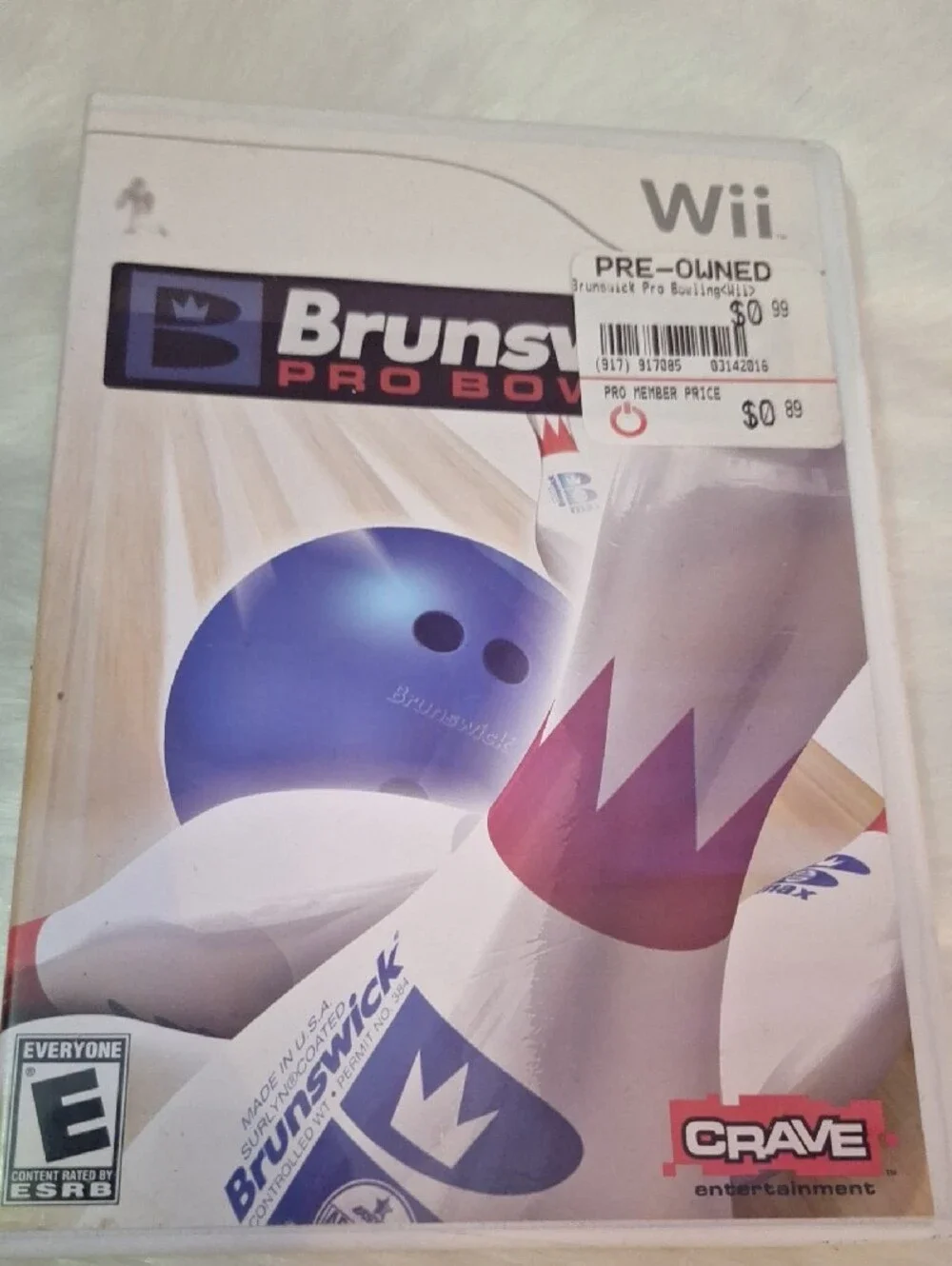 Wii Pro Bowling Game And Wii Pool Party Game